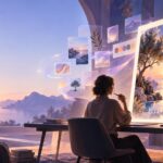 Prompt designer créant une image sur mesure avec l’intelligence artificielle